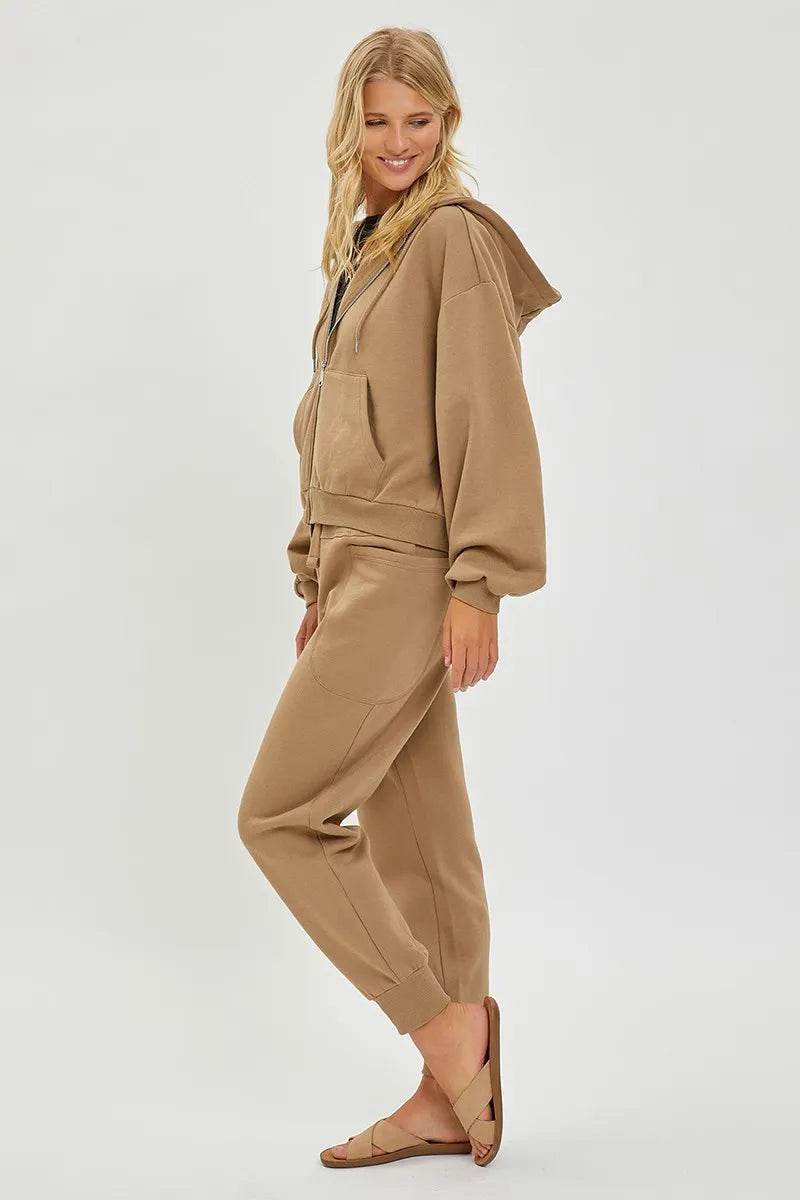 RISEN High Rise Relaxed Joggers - Veloro