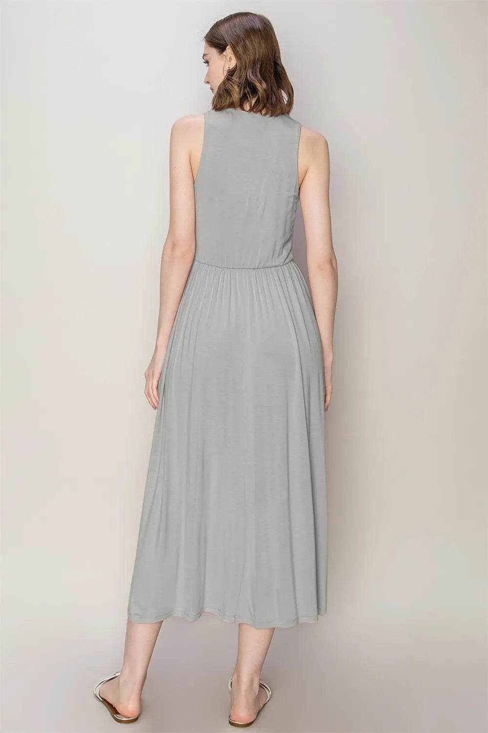 HYFVE Sleeveless Slit Midi Dress - Veloro