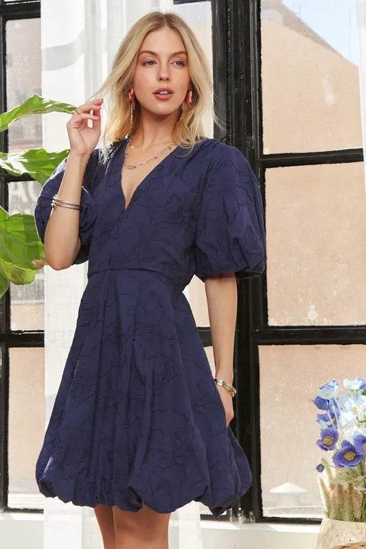ADORA Puff Sleeve Floral Dress - Veloro