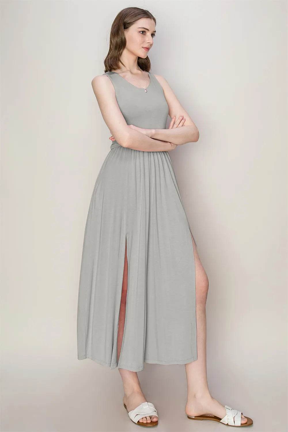HYFVE Sleeveless Slit Midi Dress - Veloro