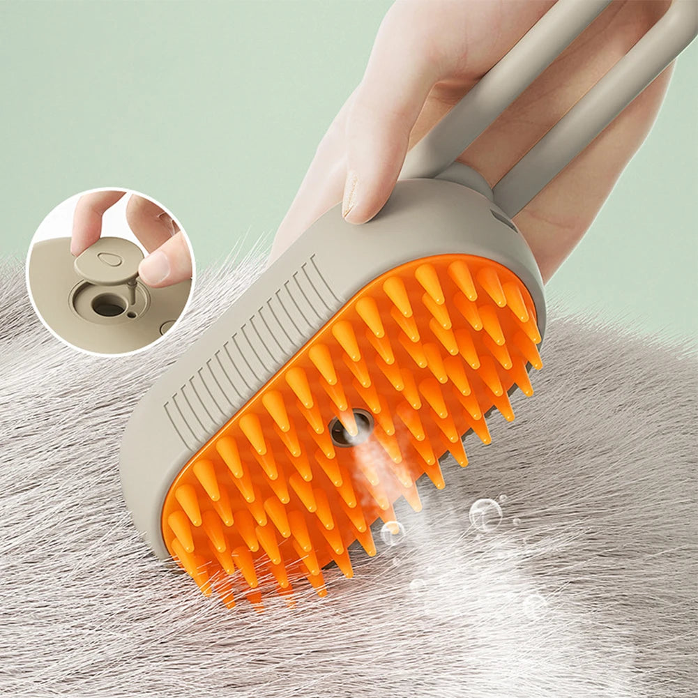 USB Cat & Dog Grooming Comb with Water Spray
