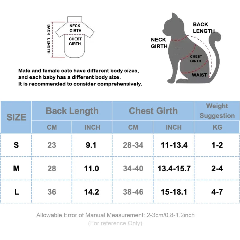 Cat & Small Dog Recovery Vest – Anti-Licking