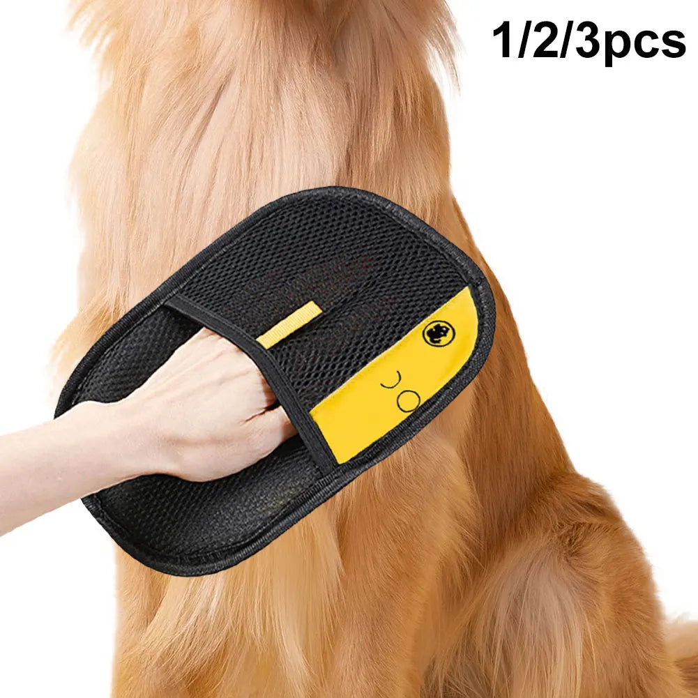 Pet Hair Remover Mitt – Grooming Gloves for Dogs, Cats & Rabbits