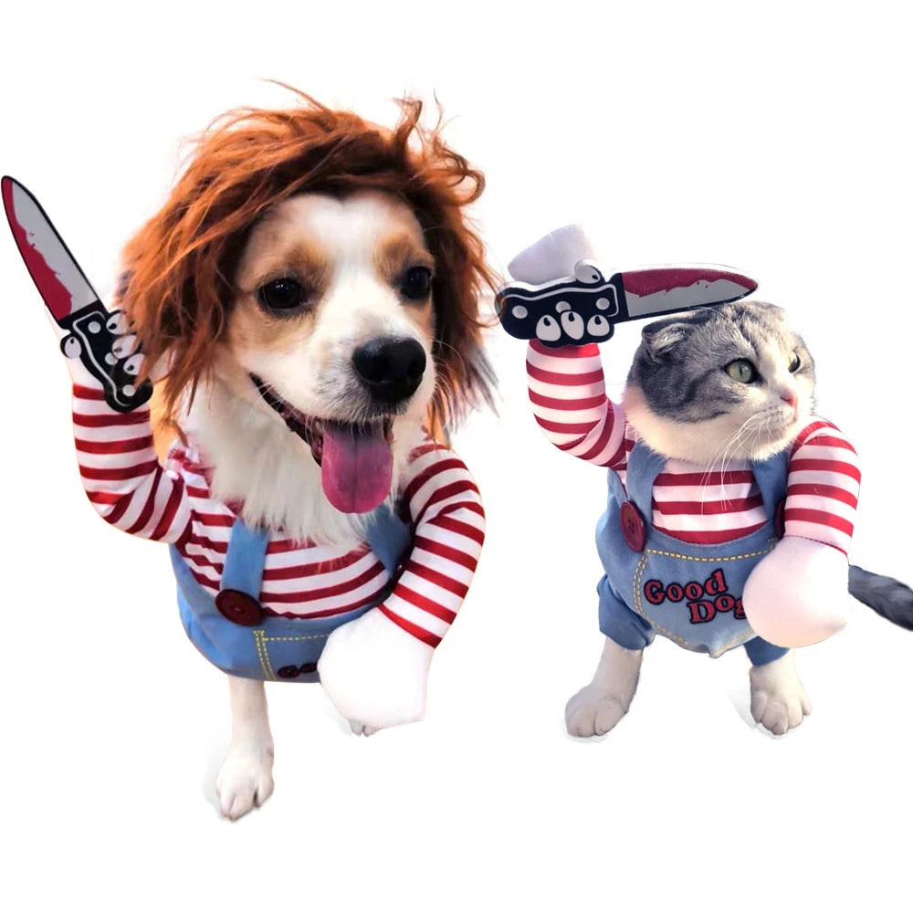 Deadly Doll Dog & Cat Costume for Halloween