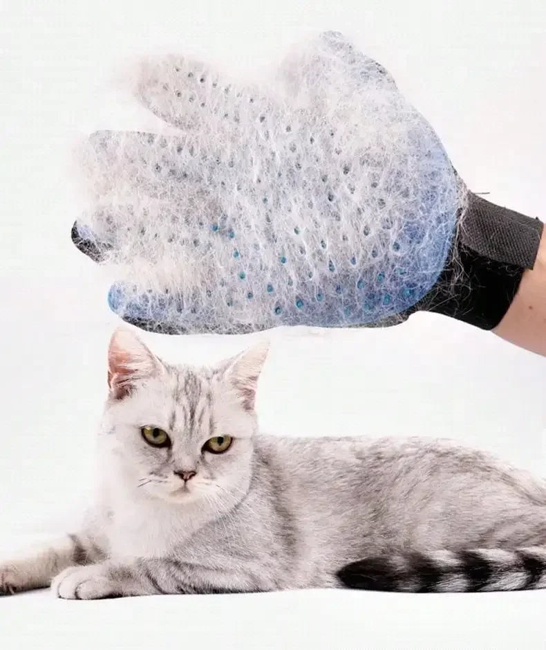 Premium Pet Grooming Gloves – 2-in-1 Deshedding & Bath Mitt for Cats & Dogs