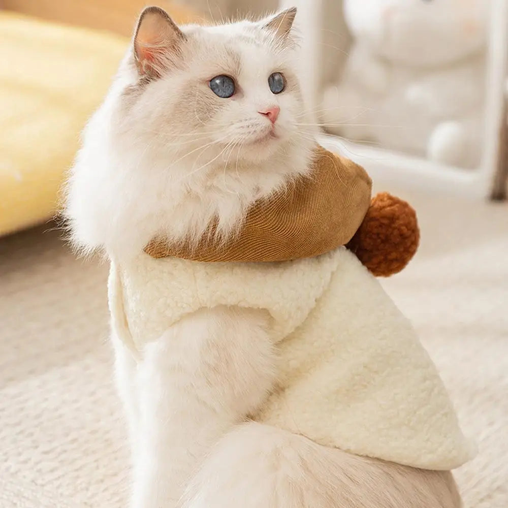 Boy Dog Sweater Winter Coat with Hat for Small Dogs