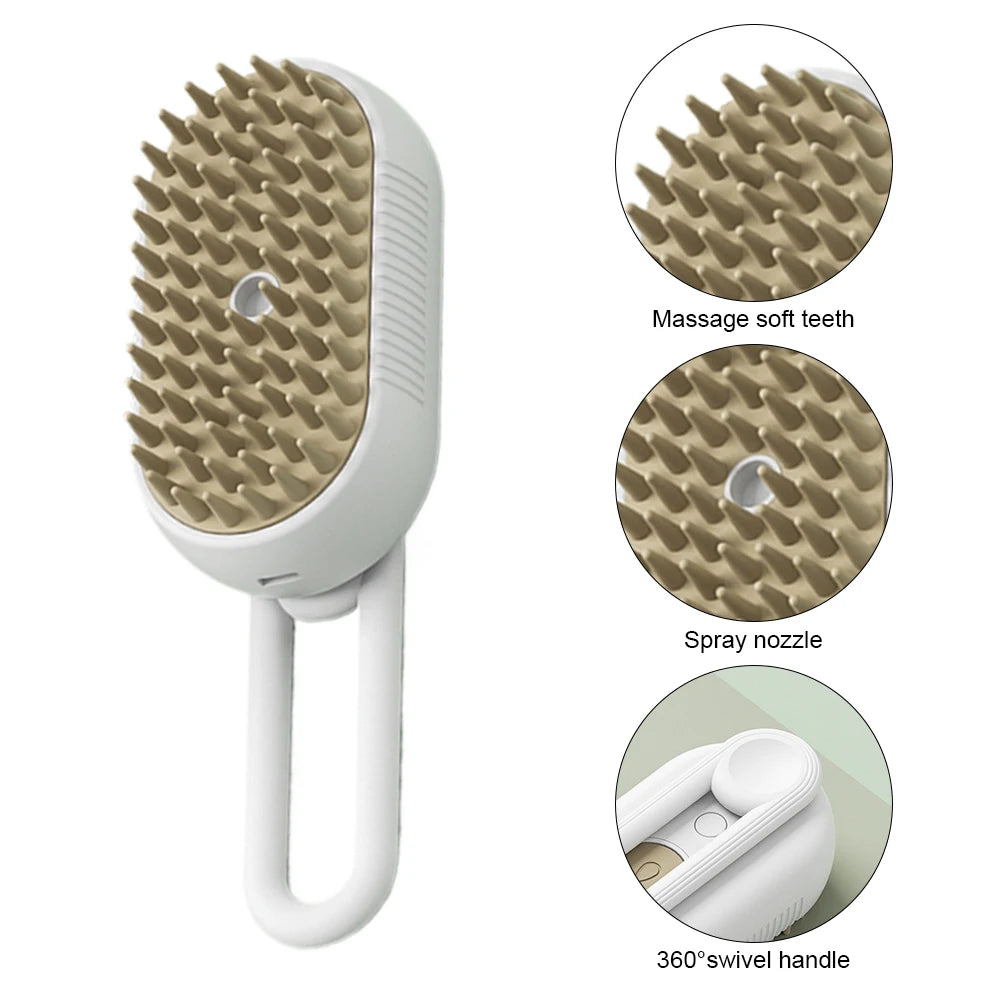 USB Cat & Dog Grooming Comb with Water Spray