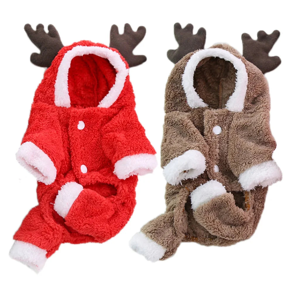 Christmas Dog Sweatshirt Lightweight Thermal Puppy Clothes