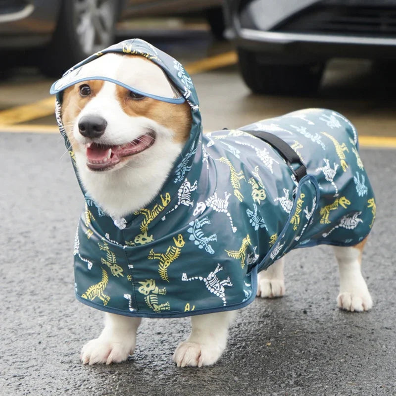 Waterproof Puppy Dog Raincoat for Medium & Large Dogs