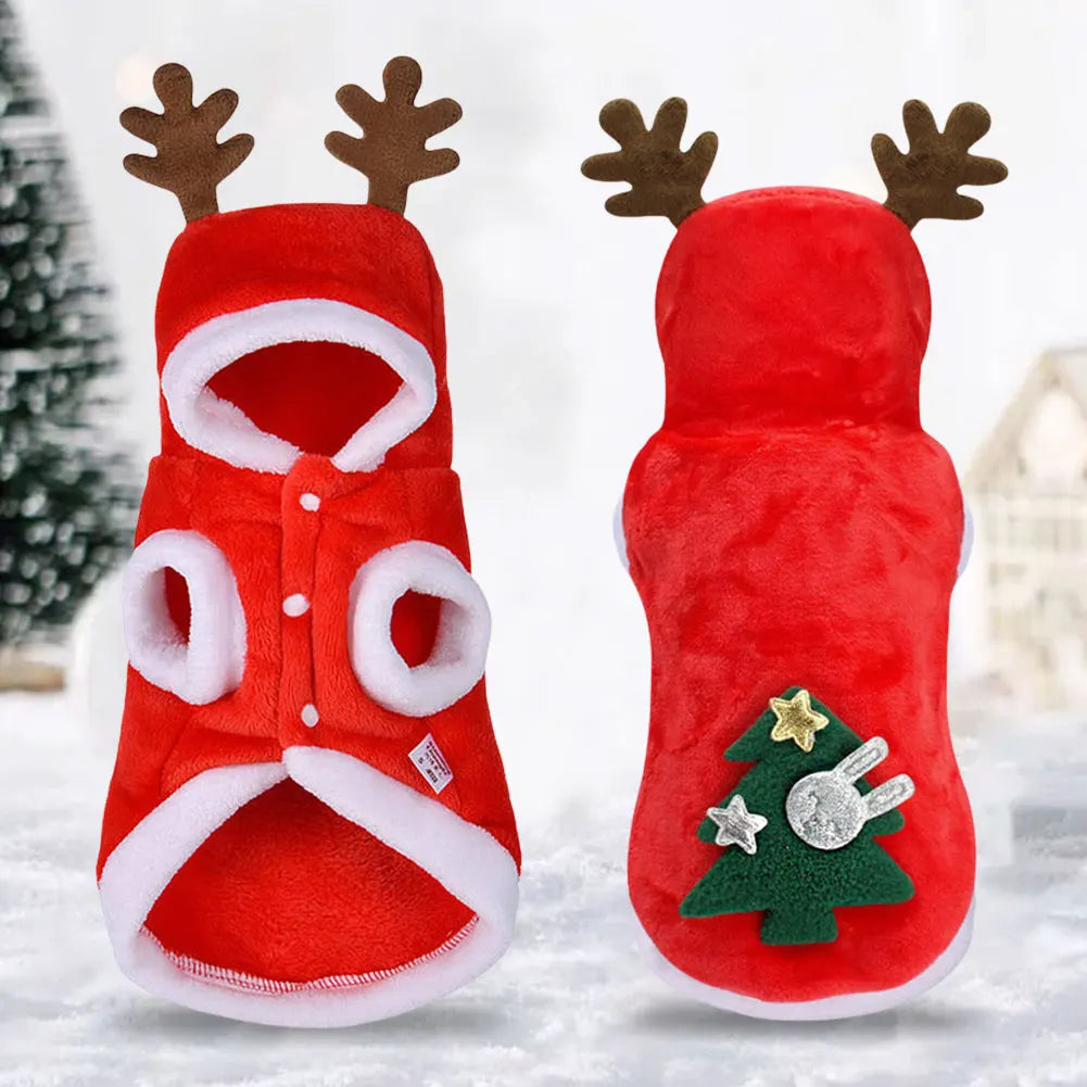 Christmas Pet Hoodie for Dogs & Cats