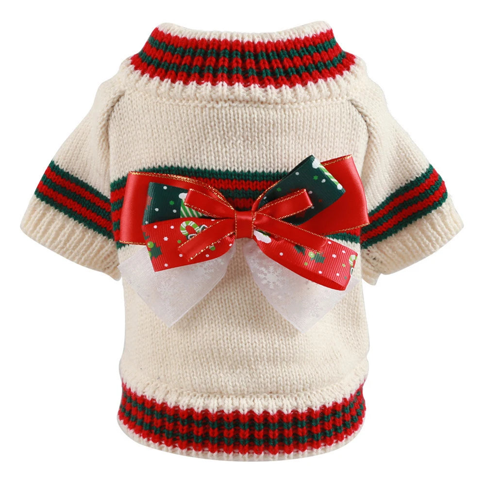 Knitted Christmas Sweater for Cats & Small Dogs