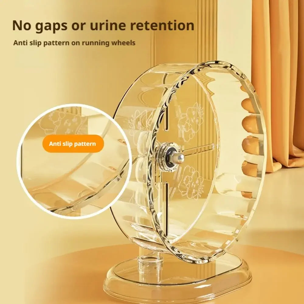 Transparent Hamster Running Wheel Silent Exercise Toy