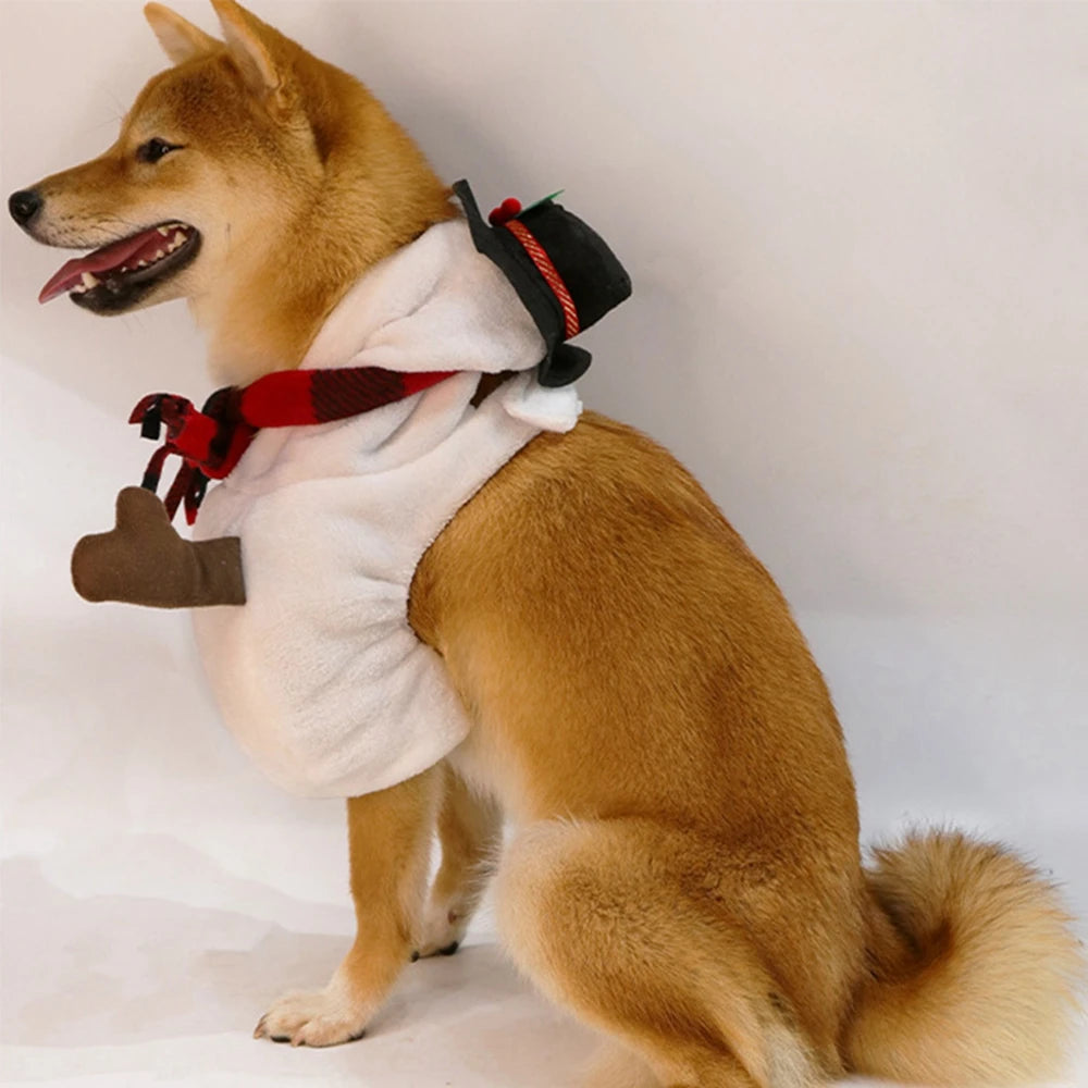 Snowman Dog Costume for Small & Medium Dogs