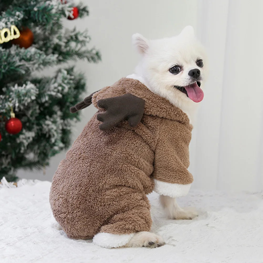 Christmas Dog Sweatshirt Lightweight Thermal Puppy Clothes