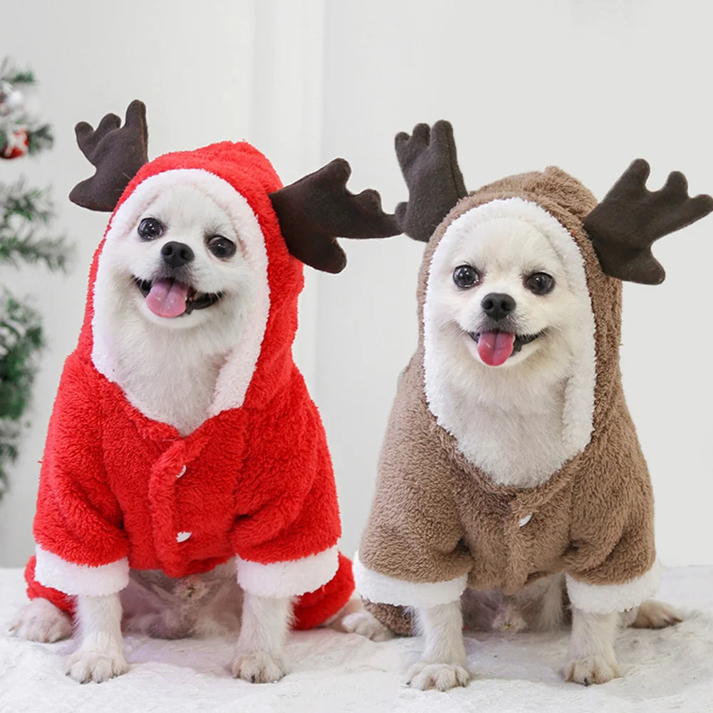Christmas Dog Sweatshirt Lightweight Thermal Puppy Clothes