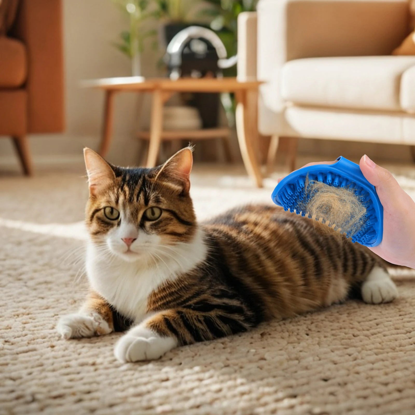 6PCS Pet Grooming Kit – Silicone Bath & Massage Gloves for Dogs & Cats