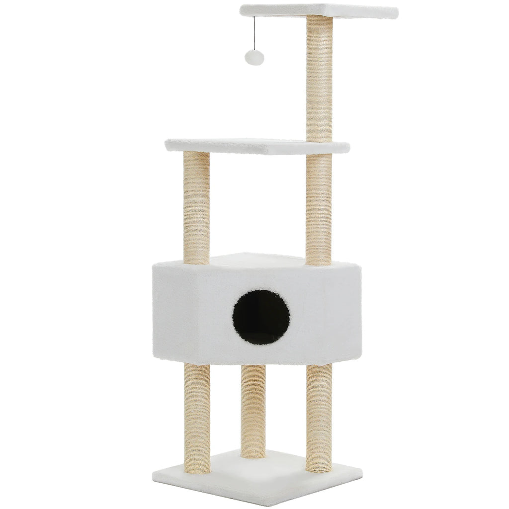 Multi-Level Cat Tree with Condo, Hammock & Scratching Posts