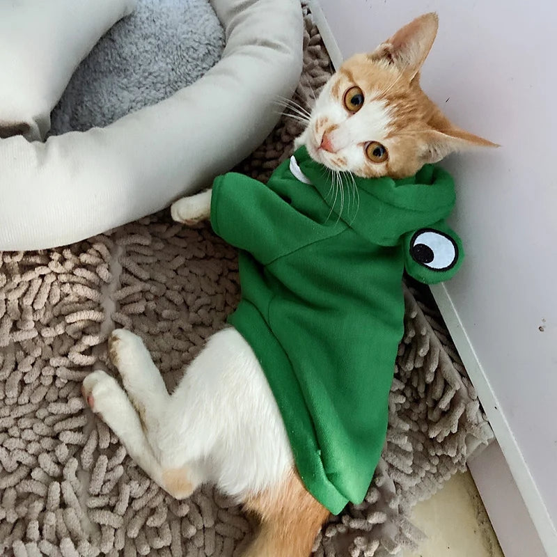 Winter Hoodie Sweater for Cats & Small Dogs