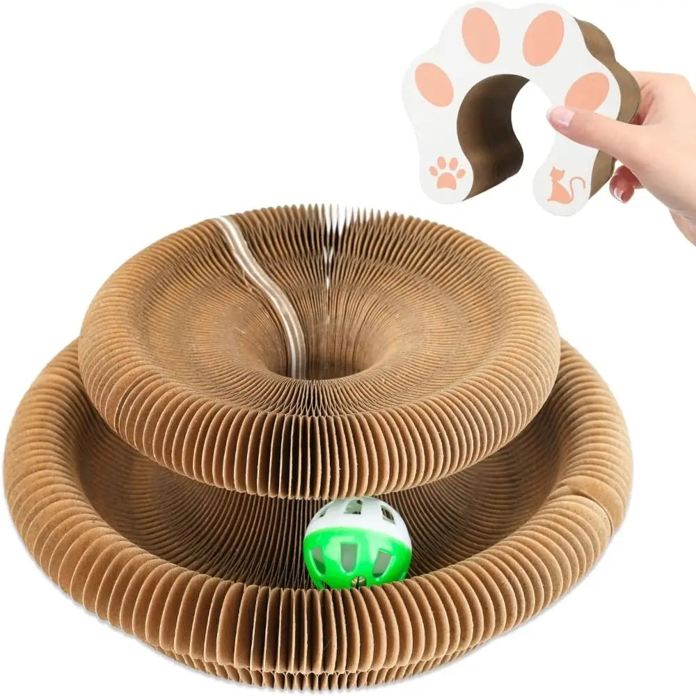 Kitty Kurlz Cat Scratching Board Accordion Cat Toy