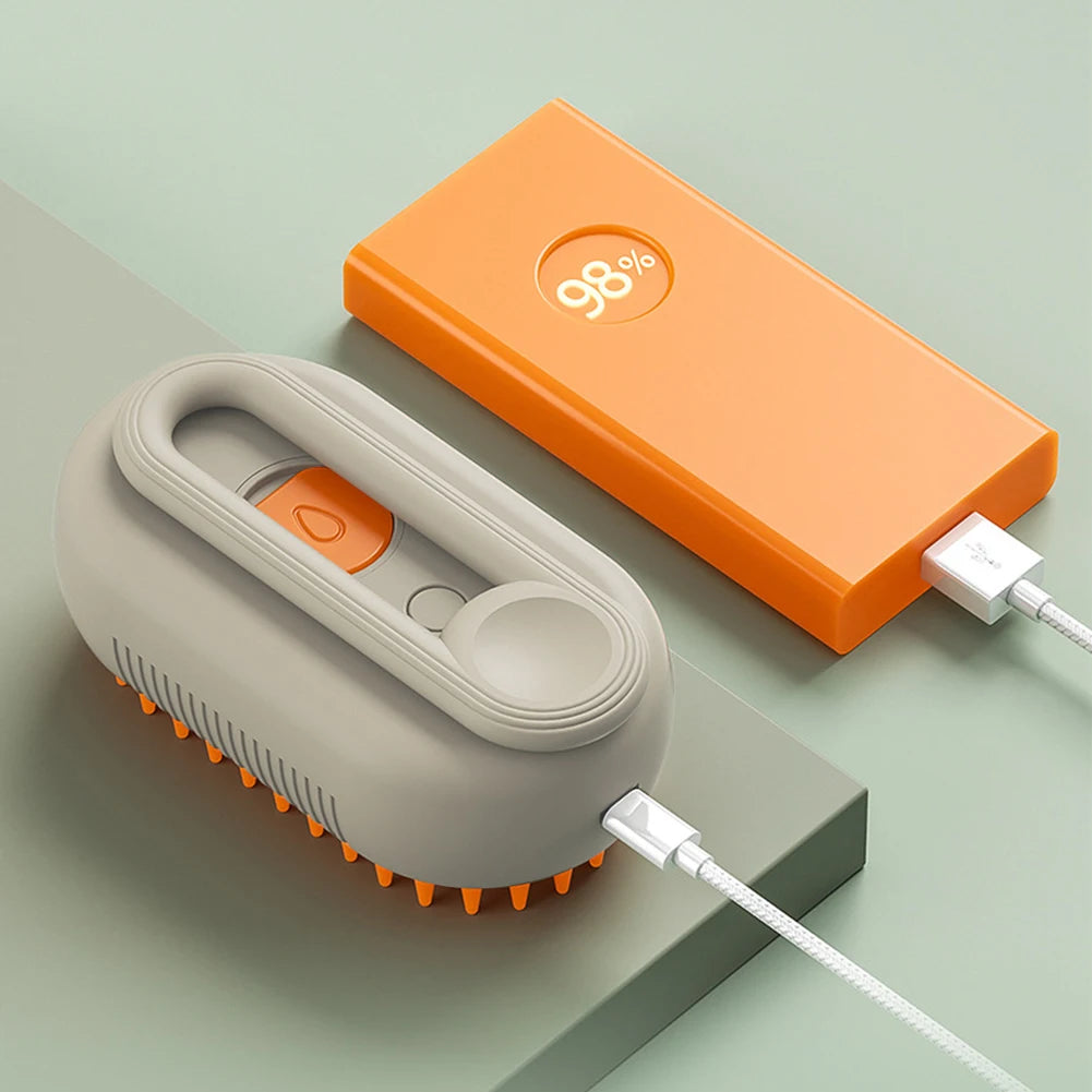 USB Cat & Dog Grooming Comb with Water Spray