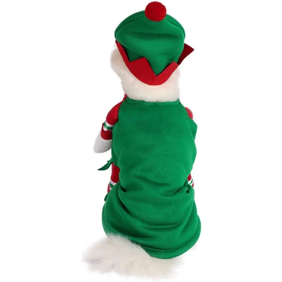 Elf Dog & Cat Costume for Christmas