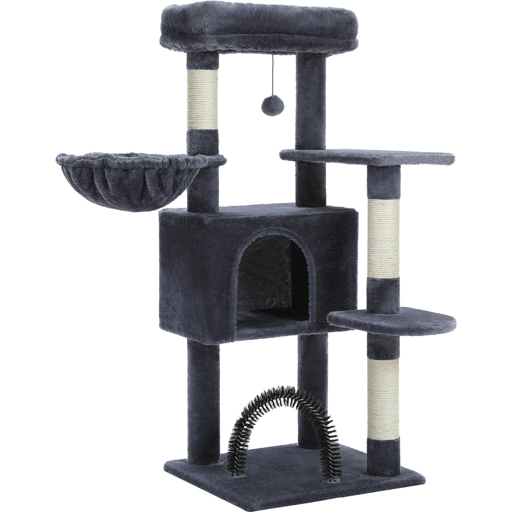Multi-Level Cat Tree with Condo, Hammock & Scratching Posts