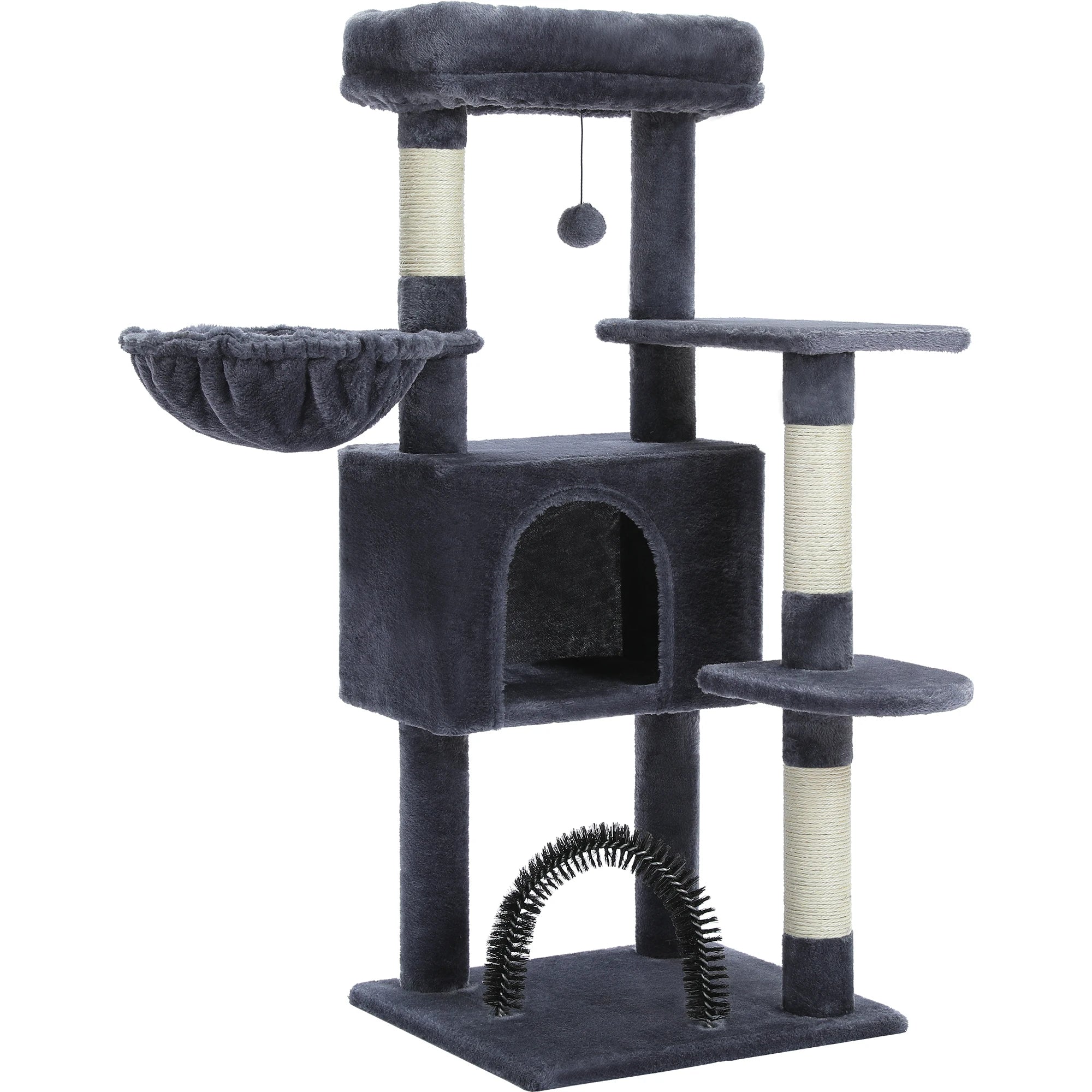 Multi-Level Cat Tree with Condo, Hammock & Scratching Posts