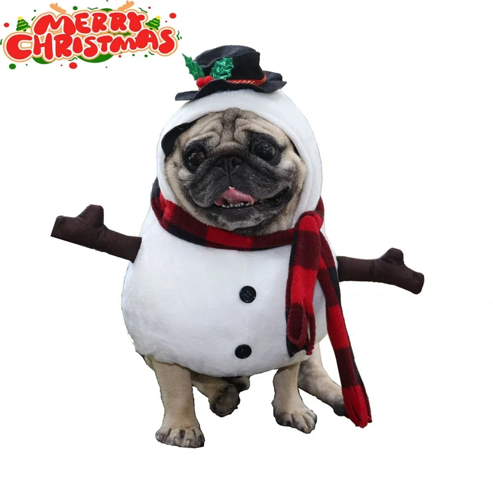 Snowman Dog Costume for Small & Medium Dogs