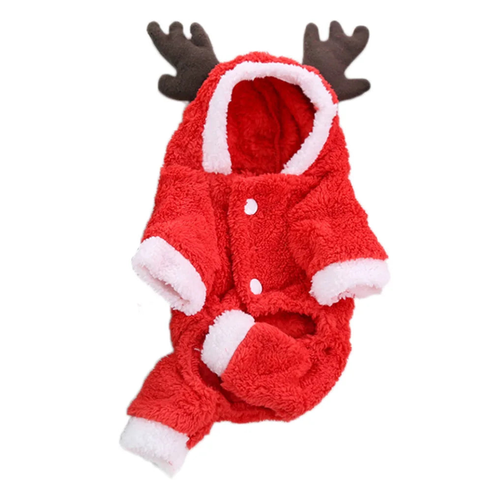 Christmas Dog Sweatshirt Lightweight Thermal Puppy Clothes