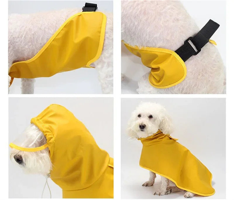 Waterproof Puppy Dog Raincoat for Medium & Large Dogs