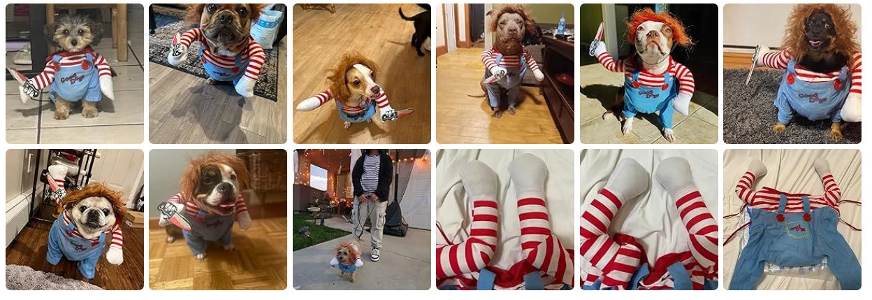 Deadly Doll Dog & Cat Costume for Halloween