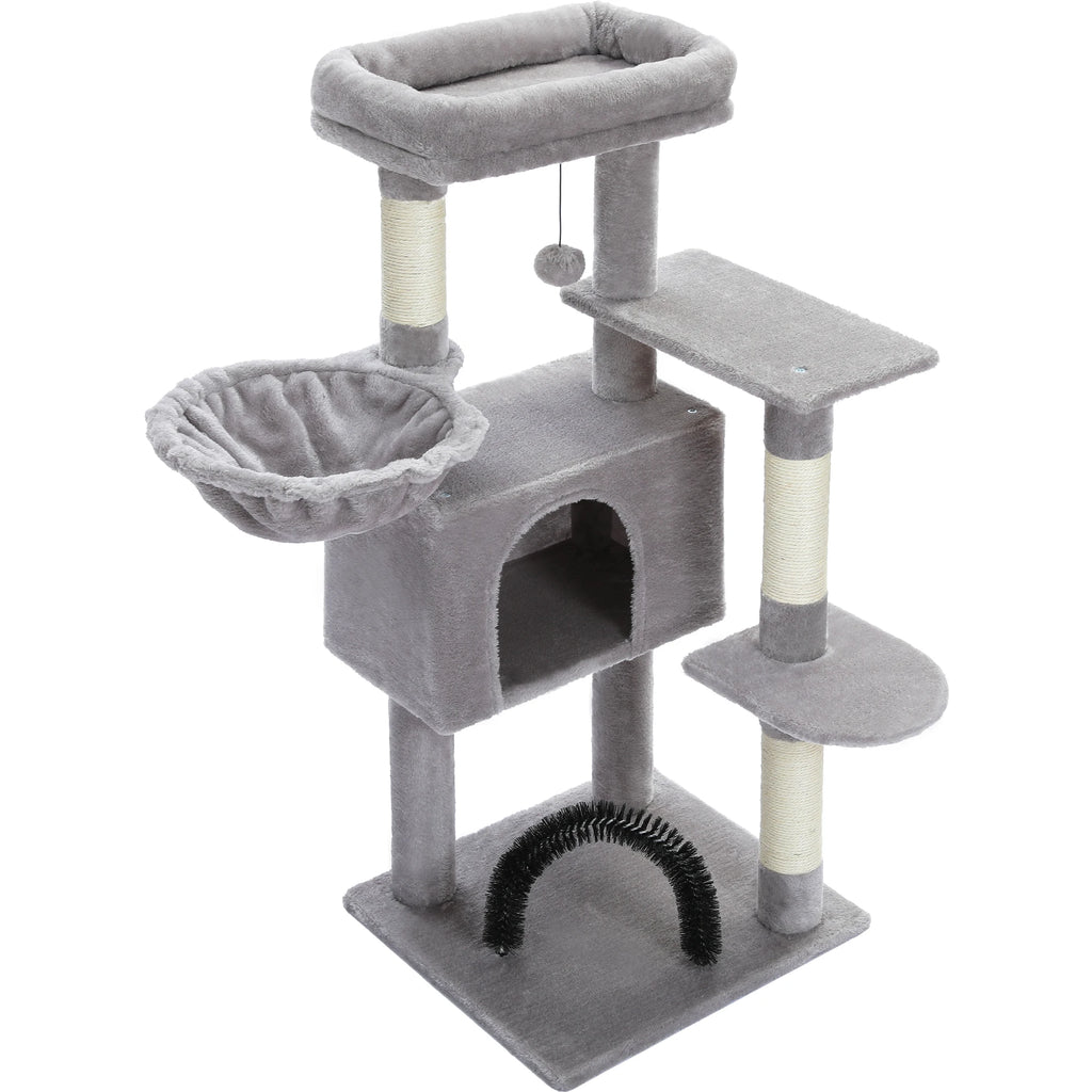 Multi-Level Cat Tree with Condo, Hammock & Scratching Posts