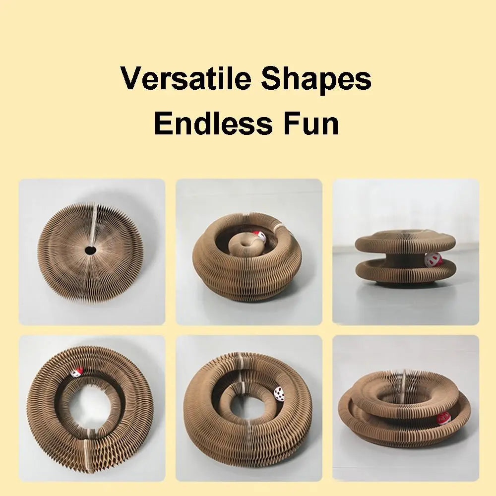 Kitty Kurlz Cat Scratching Board Accordion Cat Toy