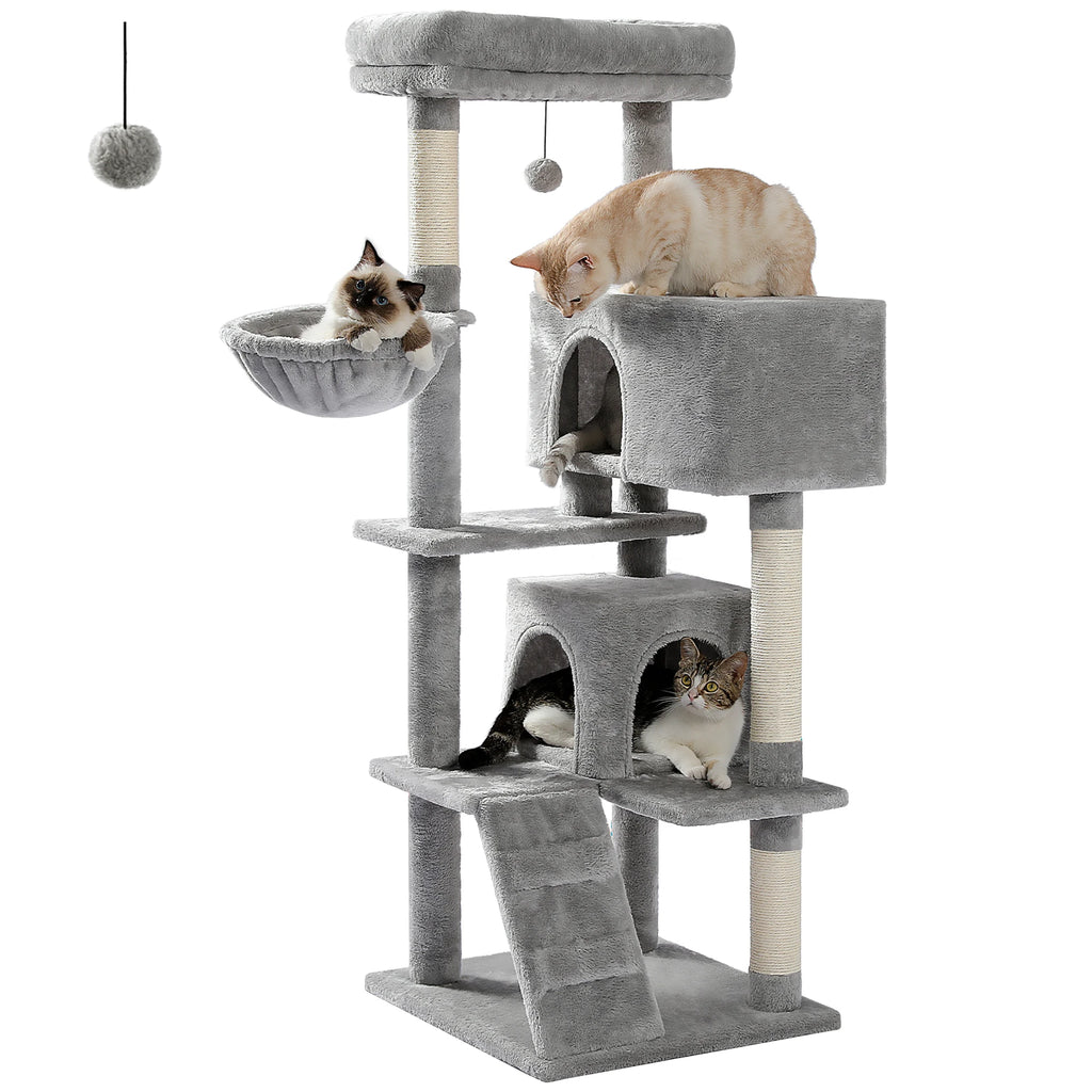 Multi-Level Cat Tree with Condo, Hammock & Scratching Posts