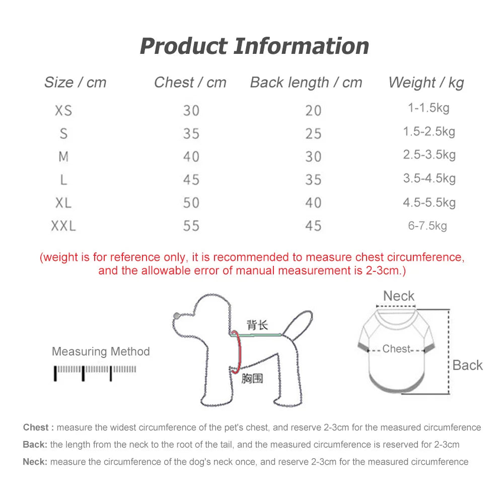 Christmas Dog Sweatshirt Lightweight Thermal Puppy Clothes