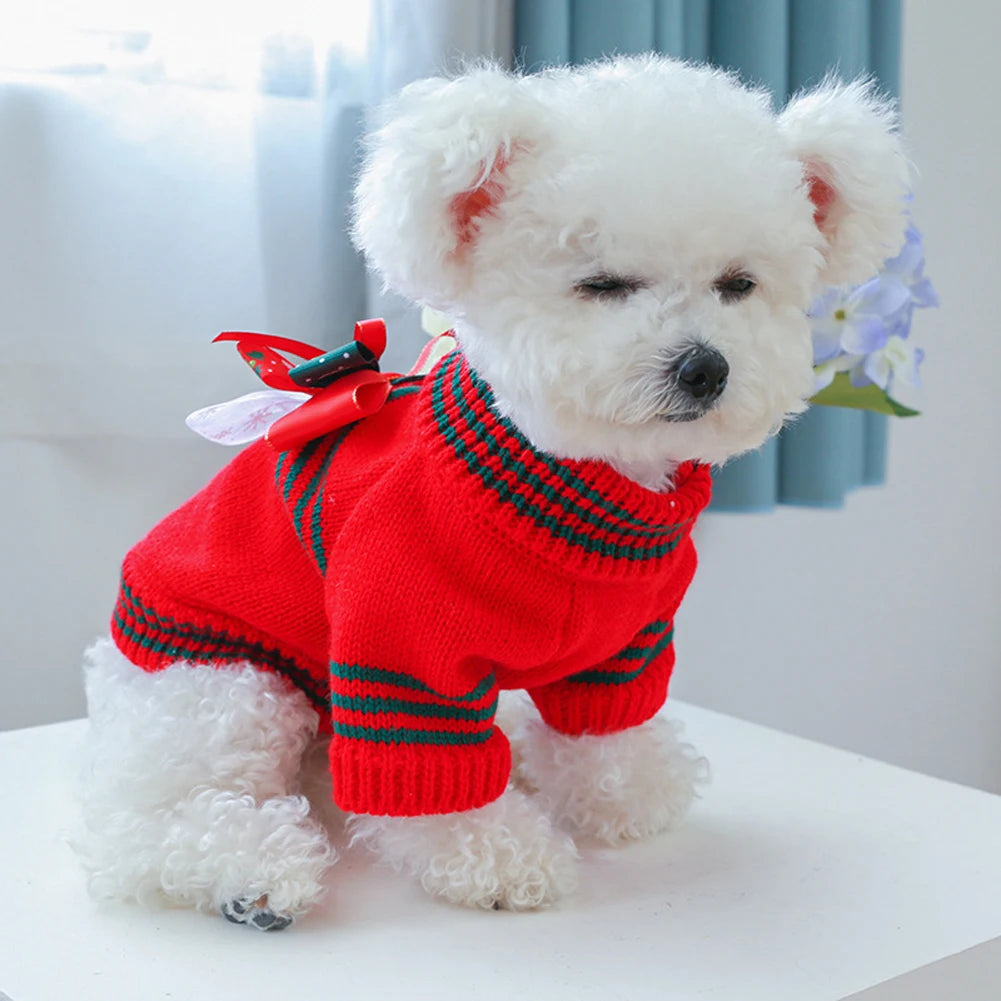 Knitted Christmas Sweater for Cats & Small Dogs