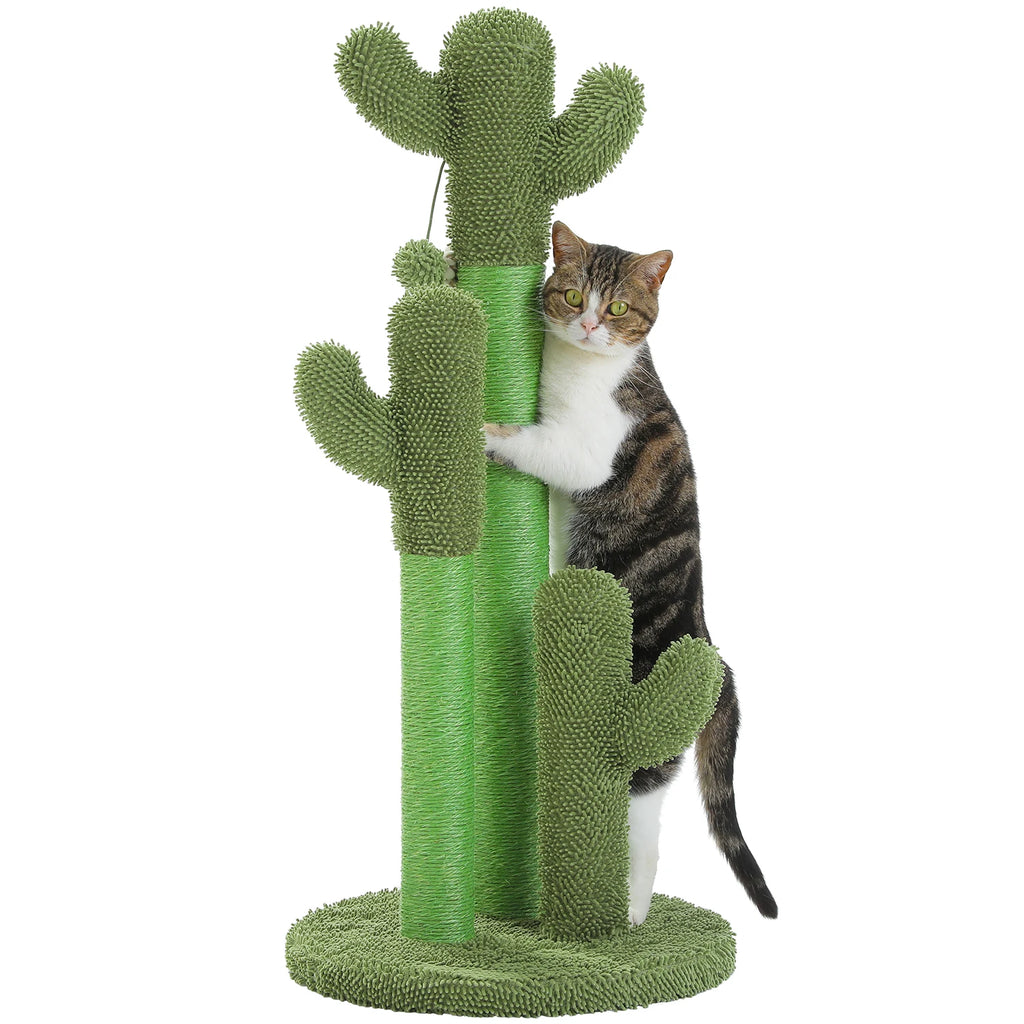 Cactus Cat Tree Tower with Condo & Hammock