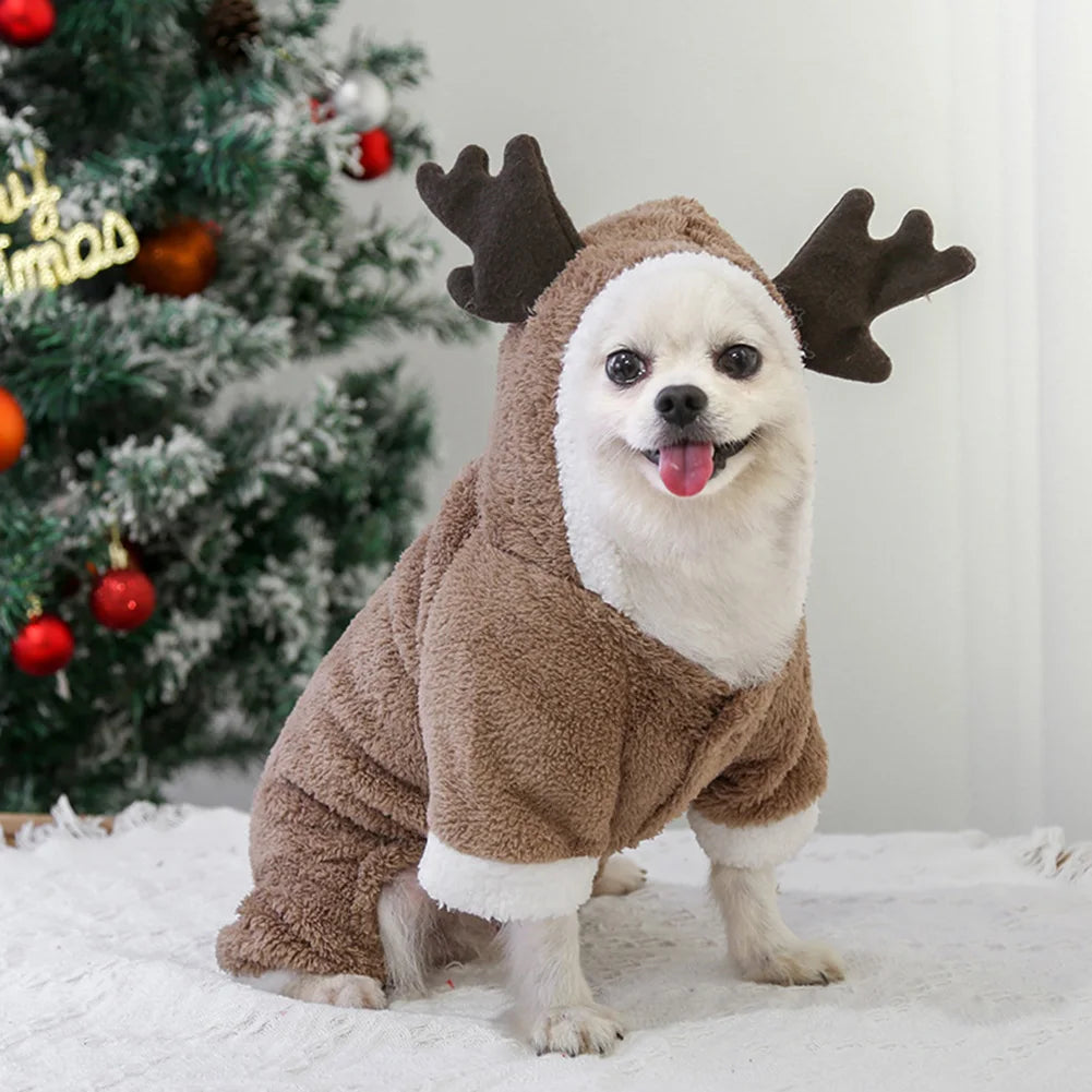 Christmas Dog Sweatshirt Lightweight Thermal Puppy Clothes