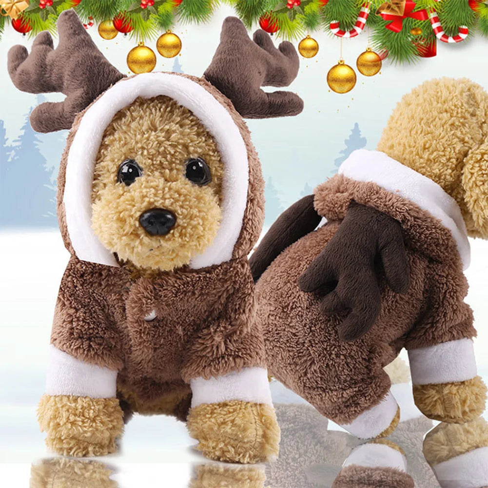 Christmas Dog Sweatshirt Lightweight Thermal Puppy Clothes