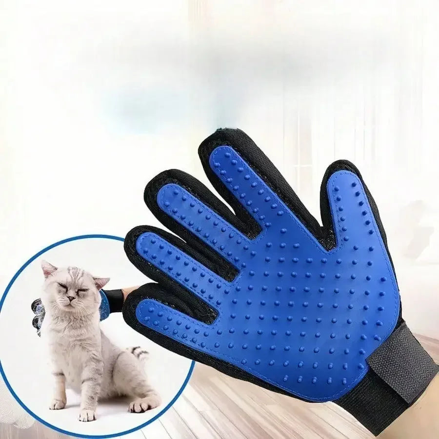 Premium Pet Grooming Gloves – 2-in-1 Deshedding & Bath Mitt for Cats & Dogs