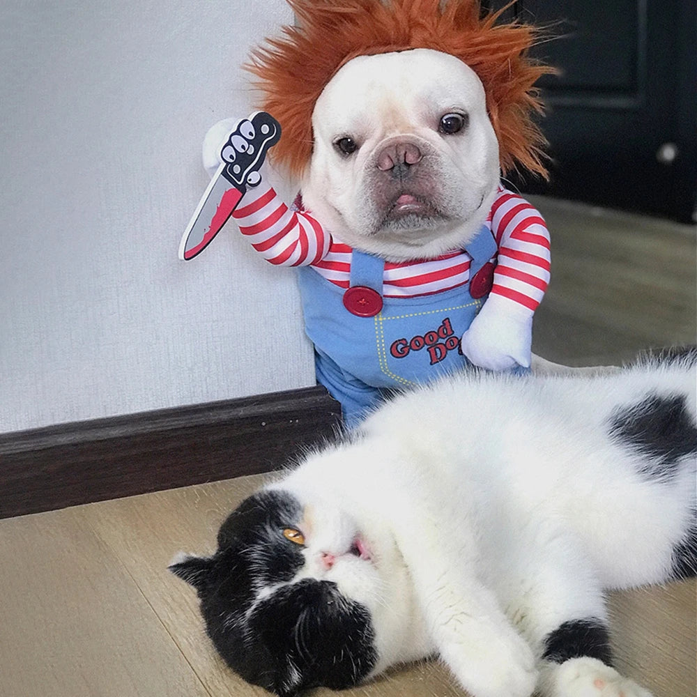 Deadly Doll Dog & Cat Costume for Halloween