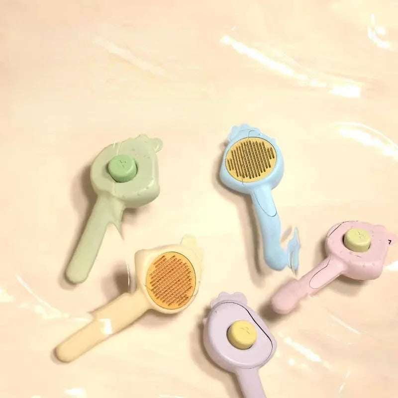 Pet Self-Grooming Massage Brush – Hair Removal for Cats & Dogs