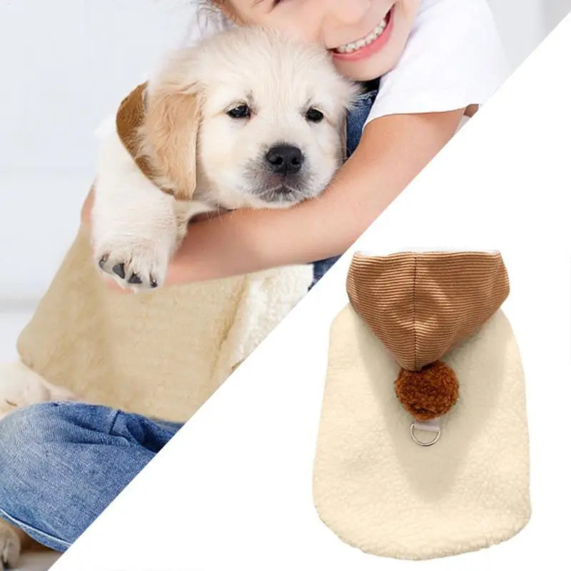 Boy Dog Sweater Winter Coat with Hat for Small Dogs