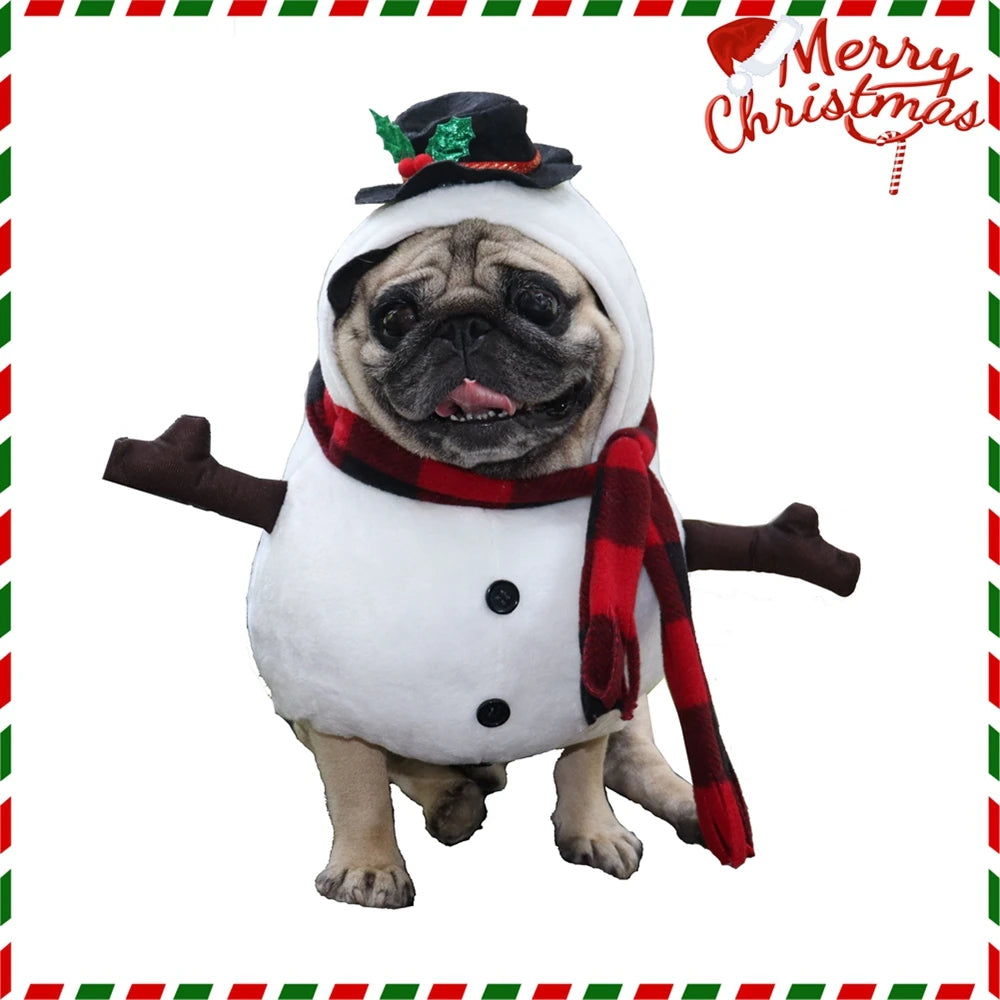 Snowman Dog Costume for Small & Medium Dogs