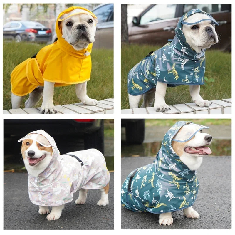 Waterproof Puppy Dog Raincoat for Medium & Large Dogs
