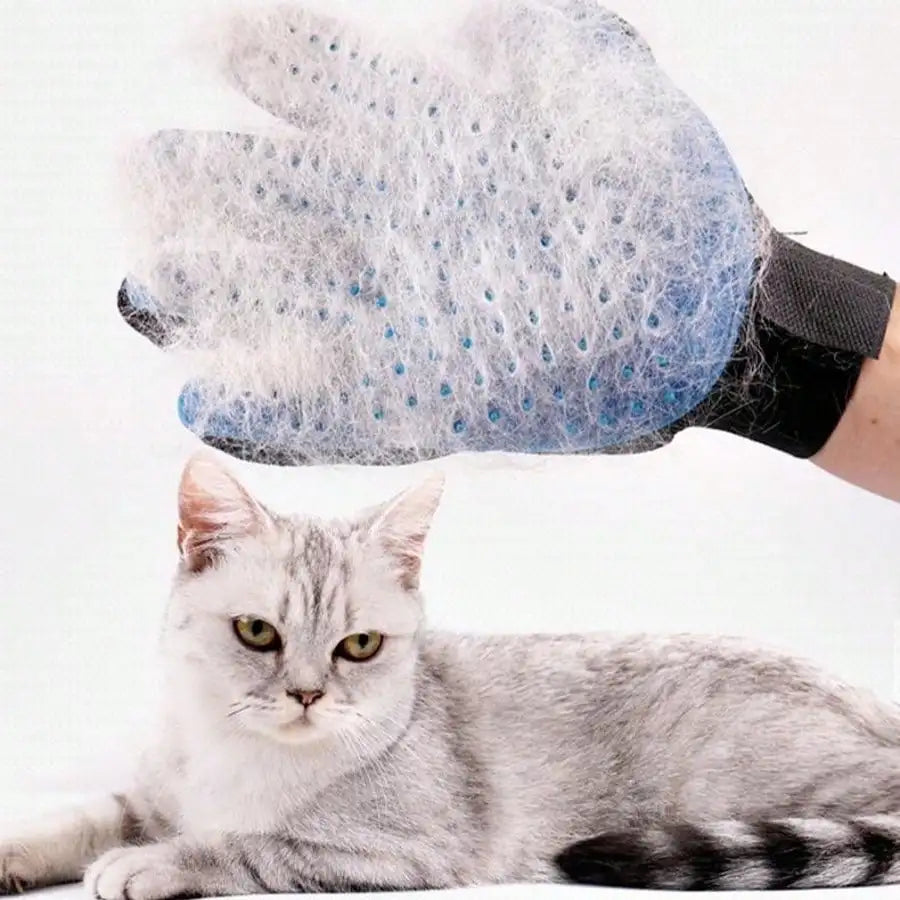 Premium Pet Grooming Gloves – 2-in-1 Deshedding & Bath Mitt for Cats & Dogs