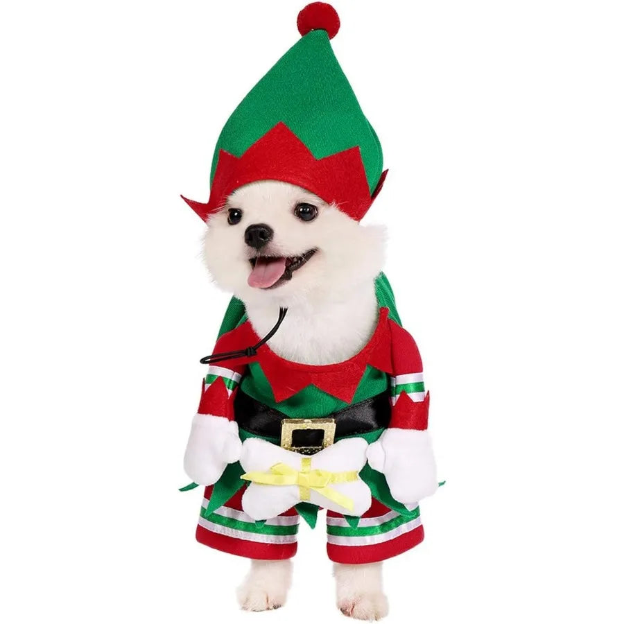 Elf Dog & Cat Costume for Christmas