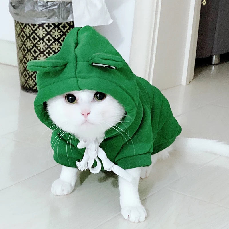 Winter Hoodie Sweater for Cats & Small Dogs