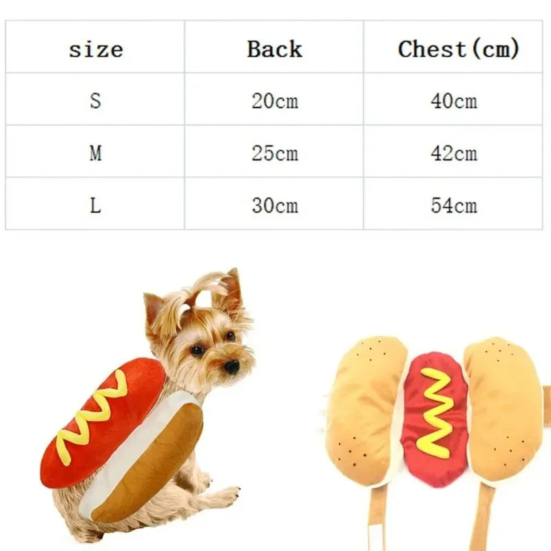 Hot Dog Halloween Costume for Dogs