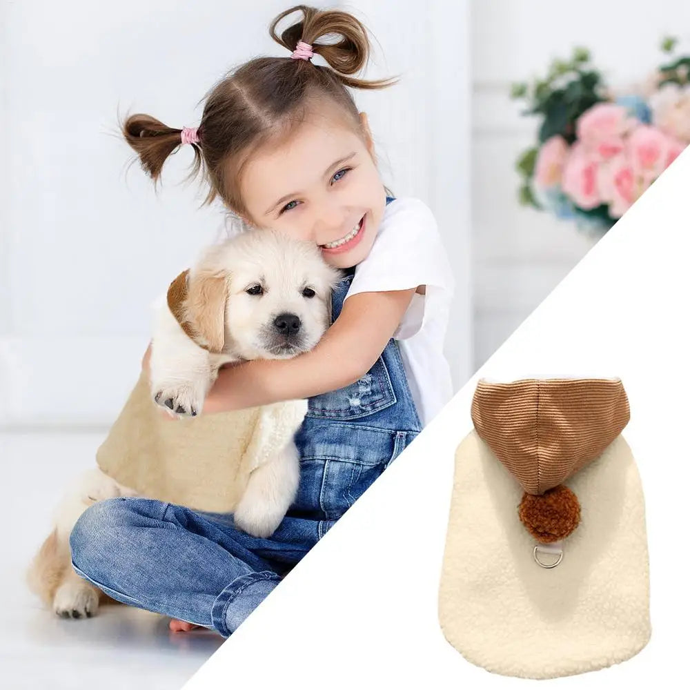 Boy Dog Sweater Winter Coat with Hat for Small Dogs